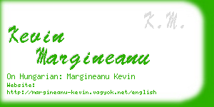 kevin margineanu business card